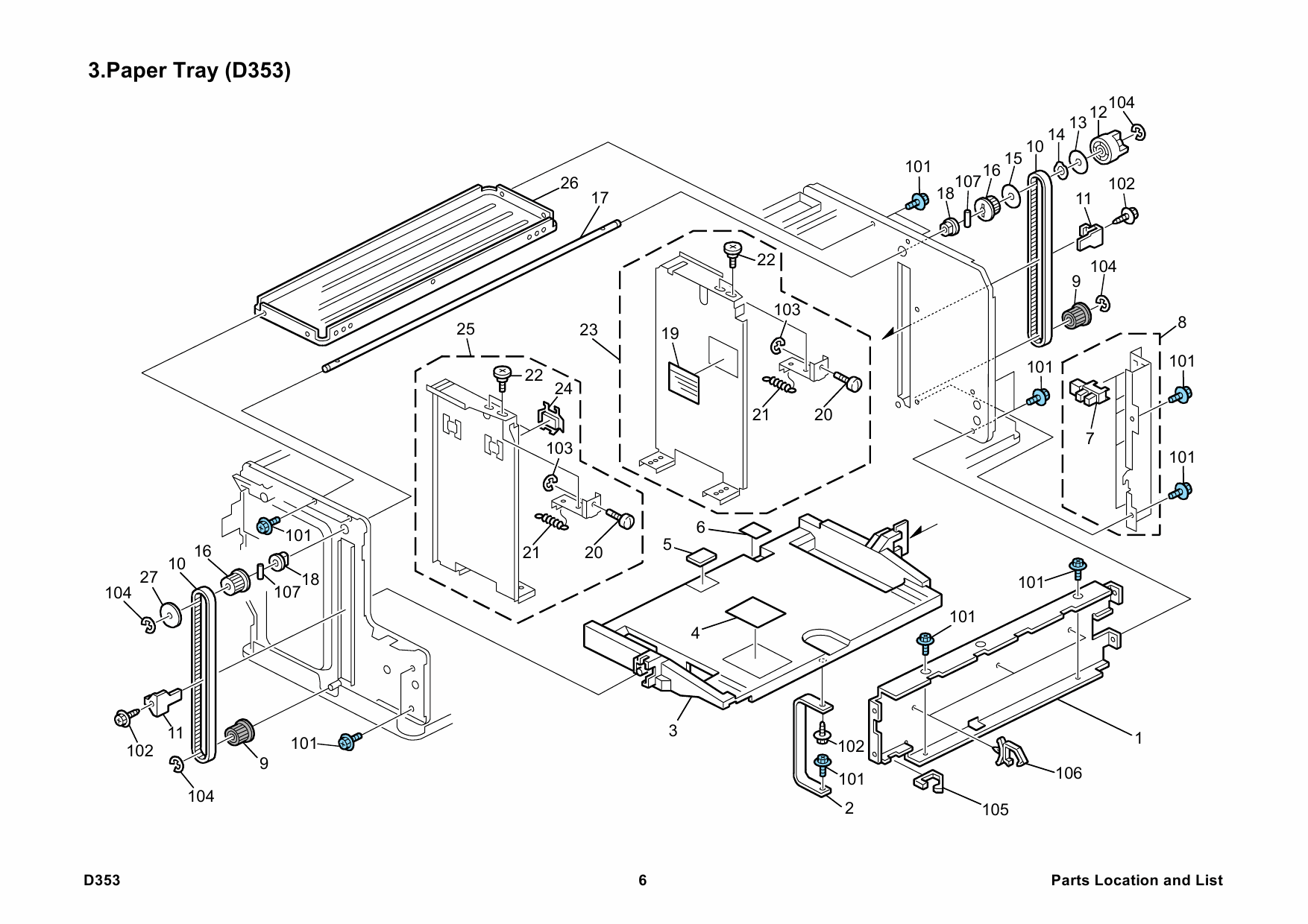 RICOH Options D353 LCIT-RT3000 Parts Catalog PDF download-3